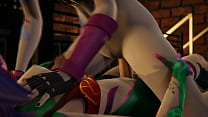 League of Legends Futanari - Jinx squirts for Neeko - 3D Porn Animation